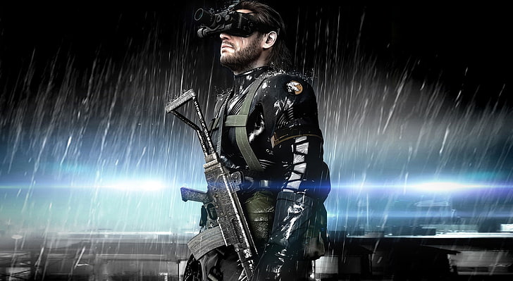 Metal Gear Solid Ground Zeroes, man wearing night vision wallpaper, HD wallpaper