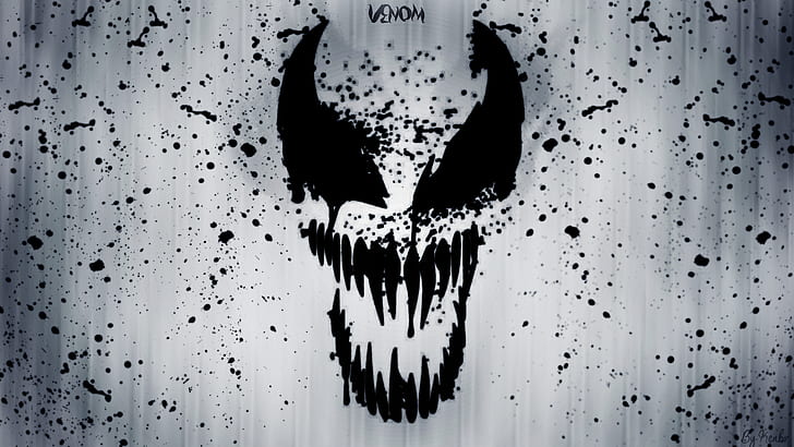 Venom, Spider-Man, Symbiote, Riot (Symbiote), eddie brock, logo, HD wallpaper