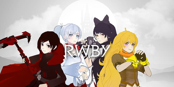 RWBY, Rooster Teeth, Ruby Rose (character), Weiss Schnee, Yang Xiao Long, HD wallpaper
