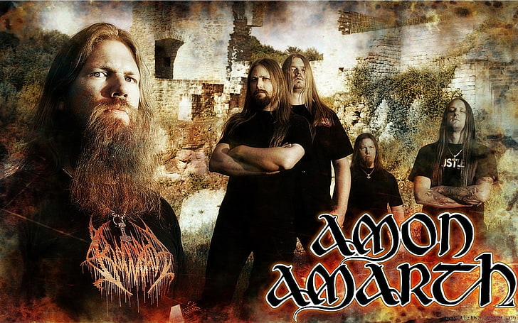 music, metal music, Amon Amarth, Vikings, heavy metal, Joan Hegg, HD wallpaper