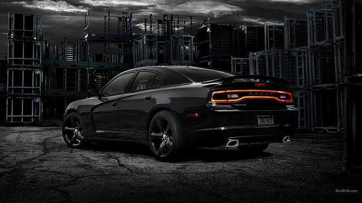 Dodge Charger HD, black dodge charger, cars, HD wallpaper