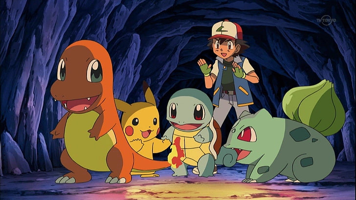 HD wallpaper: Pokémon, Ash (Pokémon), Bulbasaur (Pokémon), Charmander  (Pokémon) | Wallpaper Flare