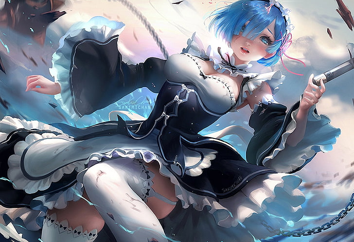 1600x1200px | free download | HD wallpaper: Anime, Re:ZERO -Starting Life  in Another World-, Rem (Re:ZERO) | Wallpaper Flare