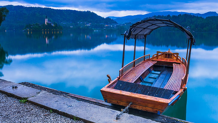landscape, Slovenia, Lake Bled