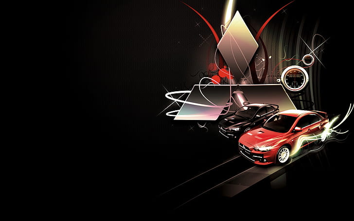 Mitsubishi Lancer Evolution Logo, HD wallpaper