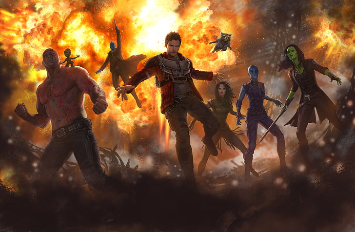 5K, Concept art, Guardians of the Galaxy Vol 2, HD wallpaper
