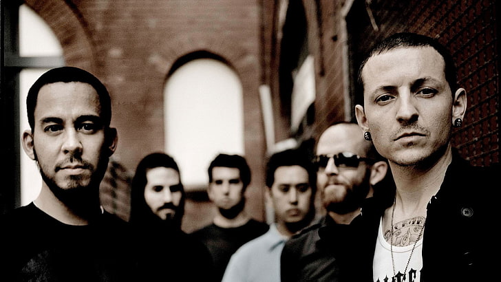 Linkin Park poster, band, members, house, look, people, men, young Adult