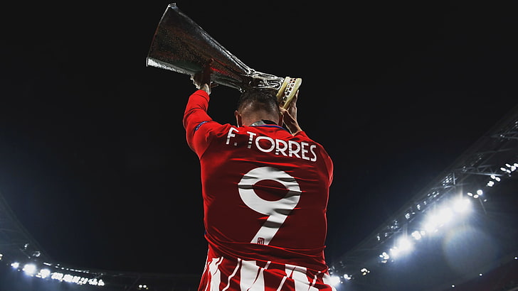 Fernando Torres, cup, lights, night, Football Player, football stadium, HD wallpaper