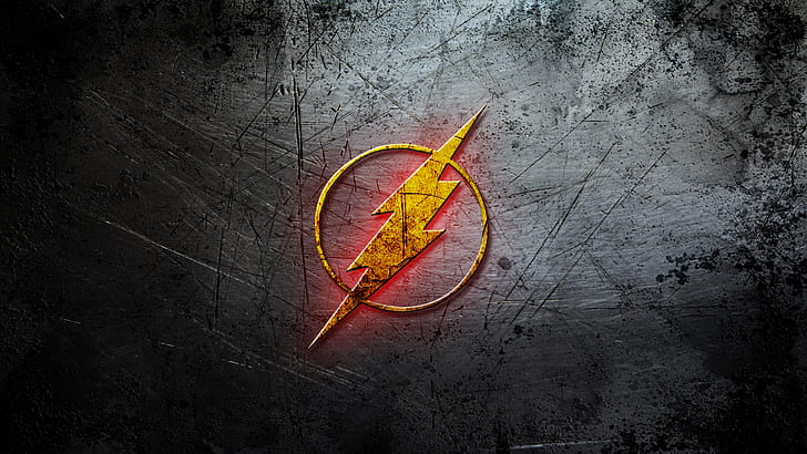 The Flash DC Logo HD, the flash icon, cartoon/comic, HD wallpaper