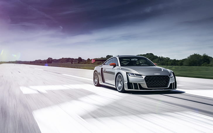 2015 Audi TT turbo concept car speed, HD wallpaper