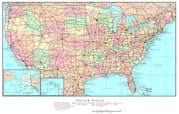 Hd Wallpaper Misc Map Of The Usa United States Of America Map