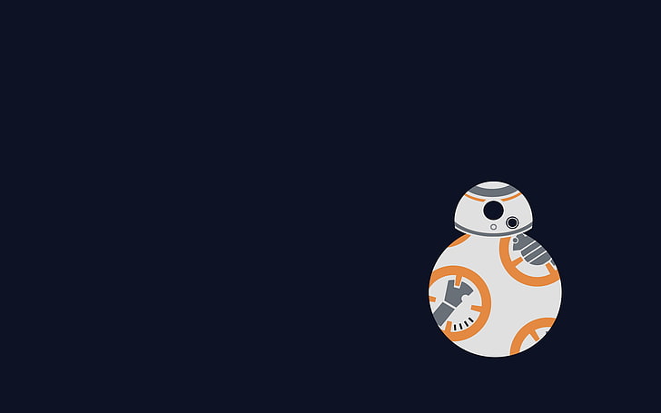 Star Wars BB-8 illustration, Star Wars: The Force Awakens, robot, HD wallpaper