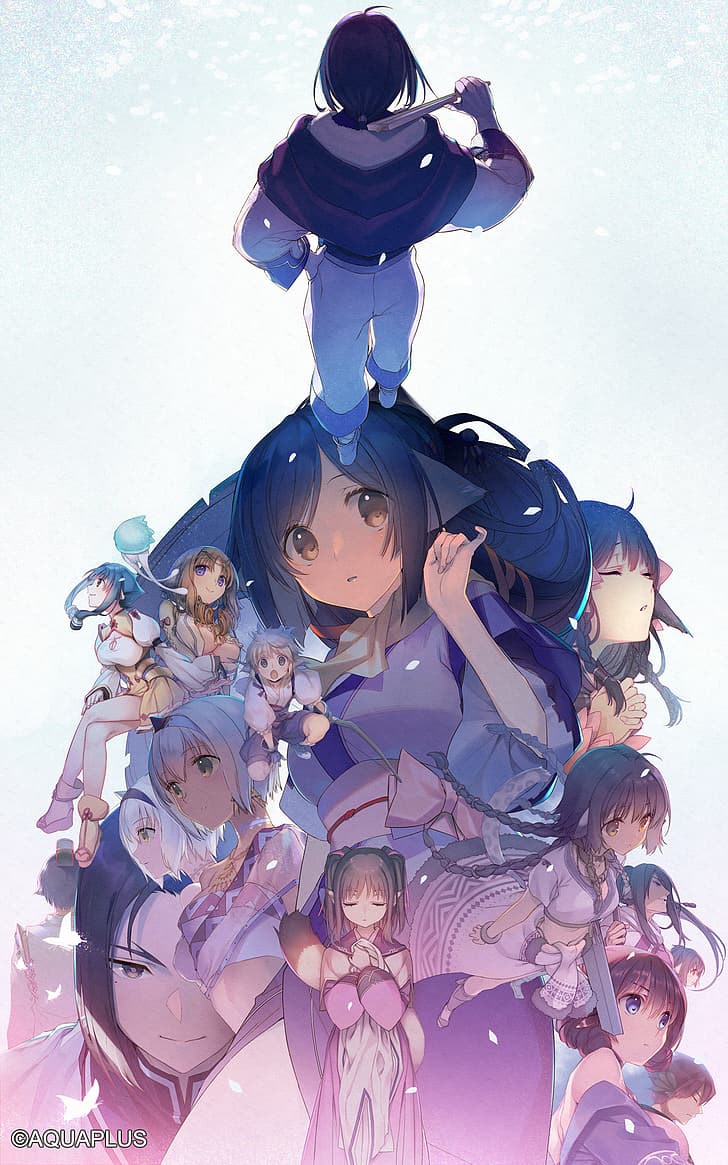anime, anime girls, Tatami to Hinoki, Utawarerumono, vertical