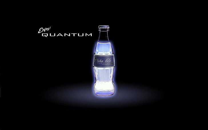 Coca-Cola bottle, Fallout 3, Nuka Cola, digital art, typography, HD wallpaper