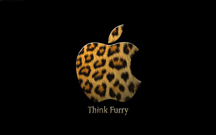 apple inc fur technology logos leopard print 1920x1200  Technology Apple HD Art, HD wallpaper