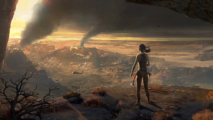 Tomb Raider digital wallpaper, Rise of the Tomb Raider, Lara Croft