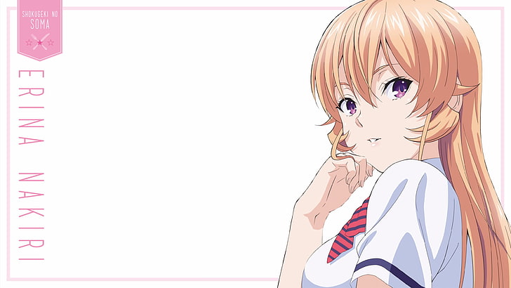 Anime, Food Wars: Shokugeki no Soma, Erina Nakiri, women, portrait, HD wallpaper
