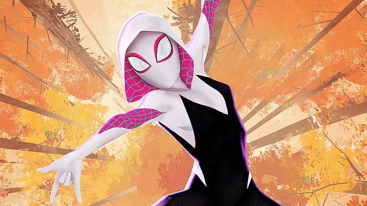 Spider-Gwen in Spider-Man Into the Spider-Verse 5K