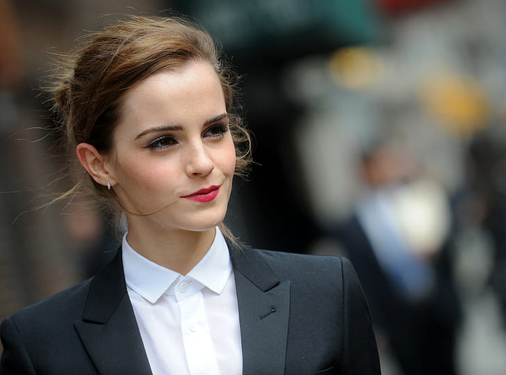 Emma Watson, girl, actress, model, beauty, face, HD wallpaper