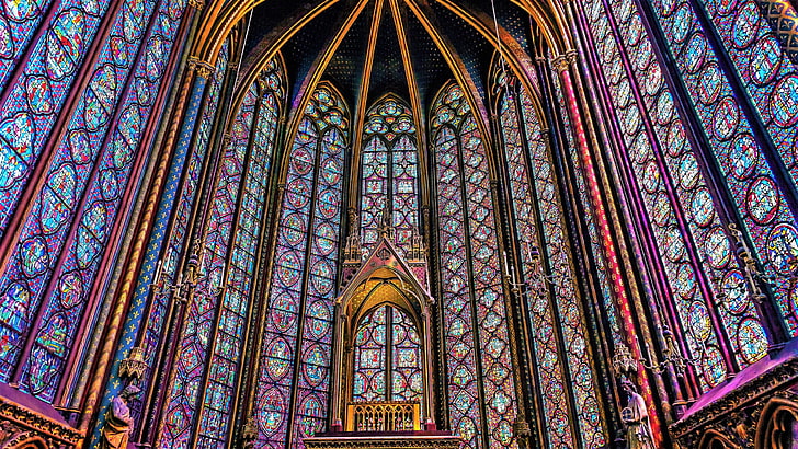 stained glass 4k wallpaper hd computer desktop, belief, religion, HD wallpaper