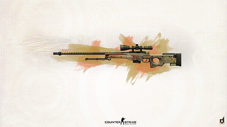 Counter-Strike: Global Offensive, sniper rifle, Accuracy International AWP, HD wallpaper