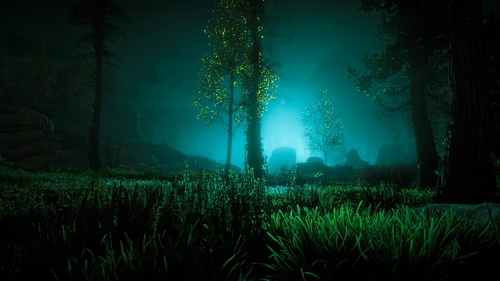 green leafed plant, Horizon: Zero Dawn, screen shot, video games