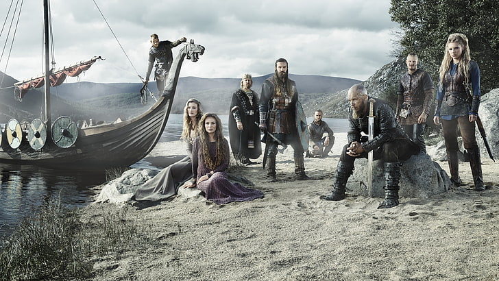 movie still screenshot, Vikings, TV, group of people, real people, HD wallpaper