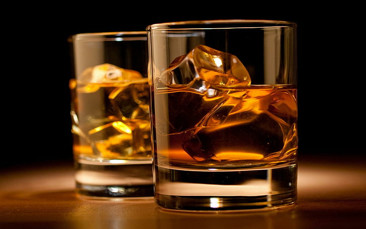 Whiskey Cool, drinks, HD wallpaper