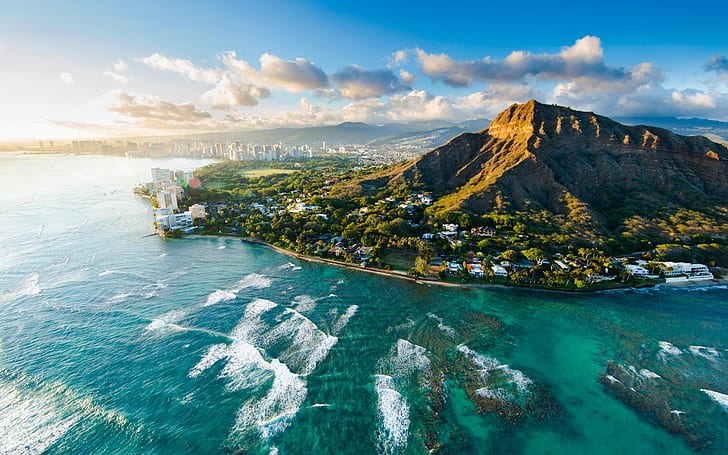 Hình nền Hawaii đẹp: Thưởng thức vẻ đẹp hoàn mỹ của Hawaii với hình nền này. Với màu xanh biển sâu, bãi biển trắng và cảnh quan thiên nhiên đẹp tuyệt vời, đây không chỉ là một bức hình nền đơn thuần mà còn là một trải nghiệm tuyệt vời.