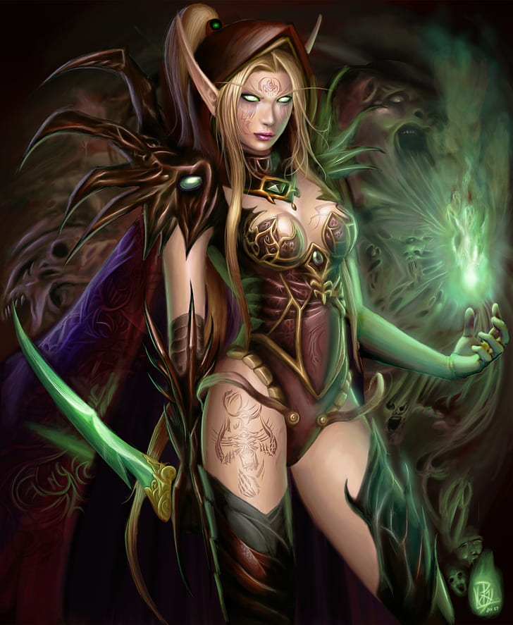 world of warcraft blood elf warlock 2079x2533  Video Games World of Warcraft HD Art