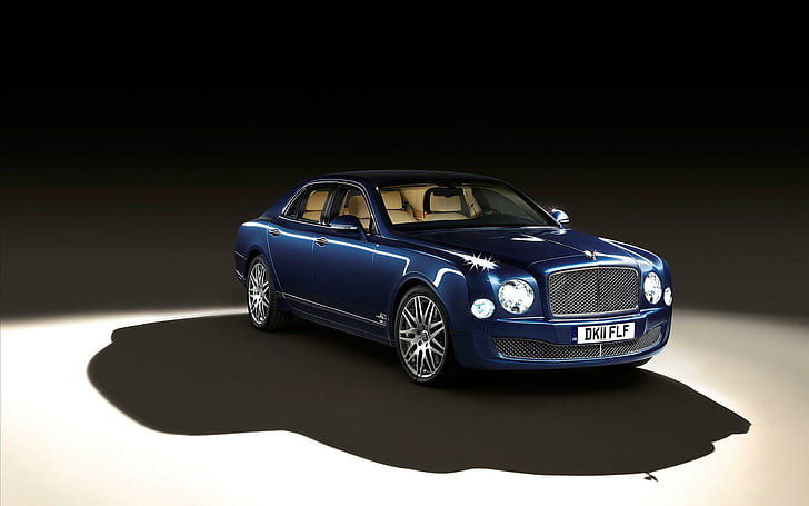 Bentley Mulsanne 2013, blue sedan, cars, HD wallpaper