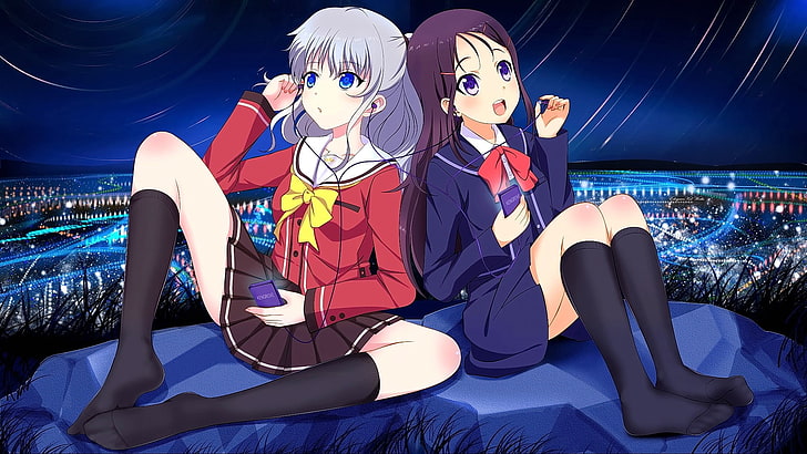 anime, anime girls, Otosaka Ayumi, Tomori Nao, Charlotte (anime)
