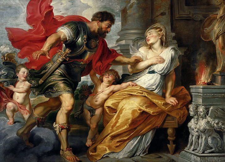 picture, Peter Paul Rubens, mythology, Pieter Paul Rubens, Mars and Rhea Silvia