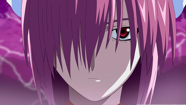 anime, Elfen Lied, Nyu, purple, pink color, no people, day, HD wallpaper