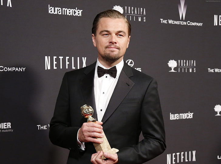 film producer, Leonardo DiCaprio, actor, oscar, Golden Globe, HD wallpaper