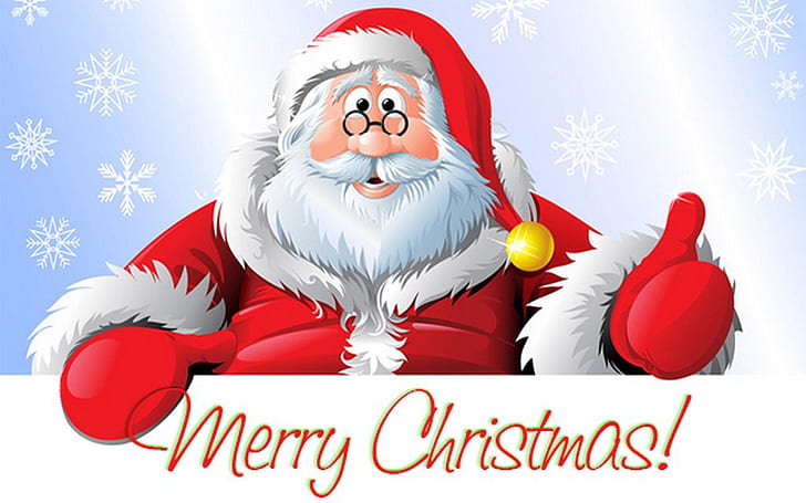 Santa Claus Merry Christmas Greeting Card For New Year 1920×1200