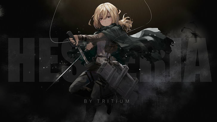 Anime, Attack On Titan, Historia Reiss, blond hair, one person, HD wallpaper