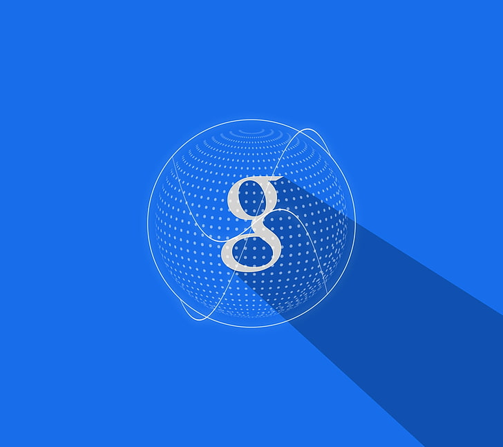 Google logo, material style, digital art, pattern, minimalism
