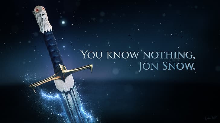 Game of Thrones, Jon Snow, longclaw, you know nothing