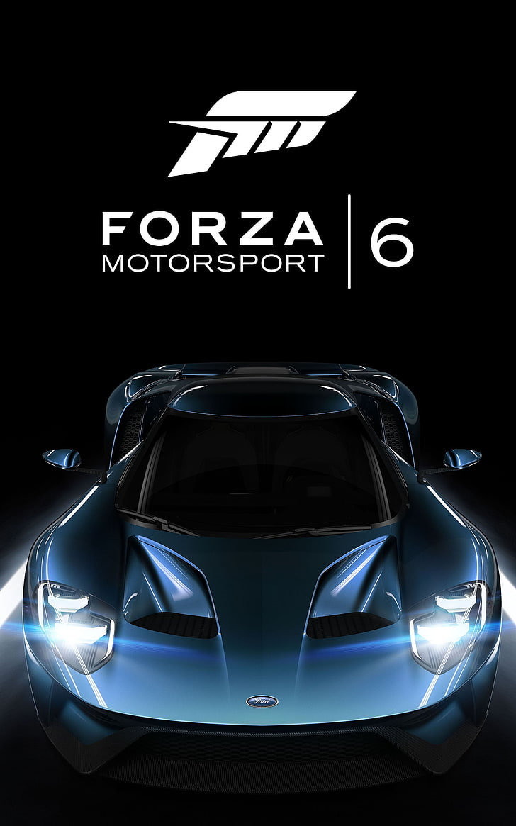 Hd Wallpaper Car Ford Gt Forza Motorsport 6 Portrait Display Simple Background Wallpaper Flare