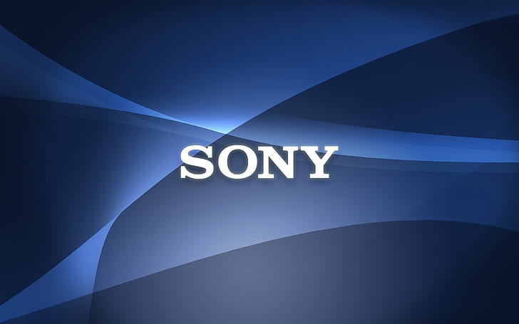 Sony logo, abstract background