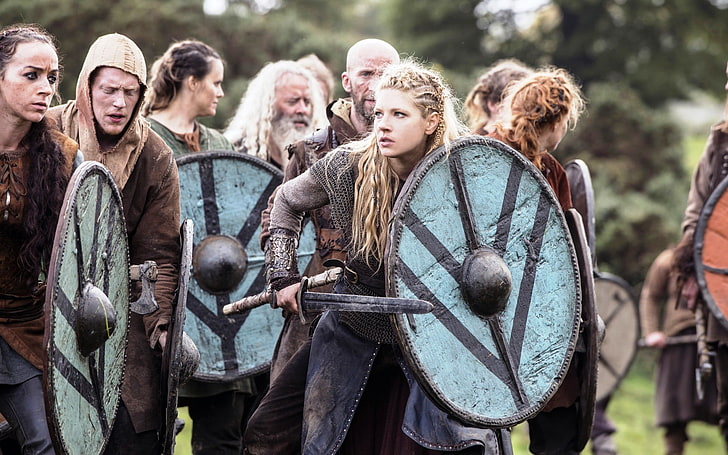 women, Lagertha Lothbrok, Katheryn Winnick, actress, Vikings (TV series), HD wallpaper