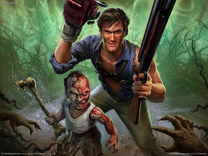 HD wallpaper: zombie slayers illustration, Video Game, Evil Dead, Rabby Dada  | Wallpaper Flare