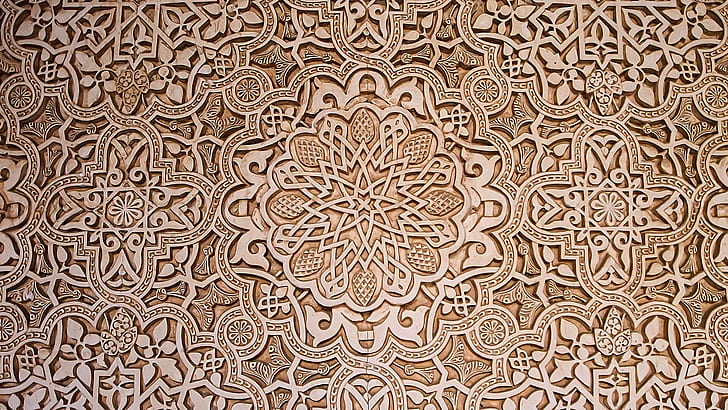 texture, ornament, skill, woodcarving, Moorish pattern