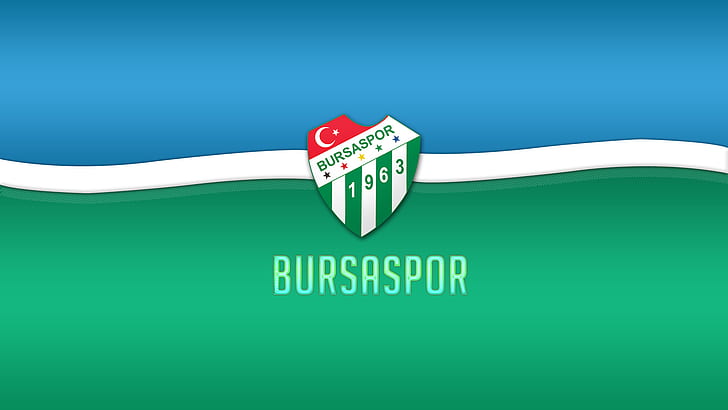 bursaspor green sports, blue, green color, sign, communication, HD wallpaper