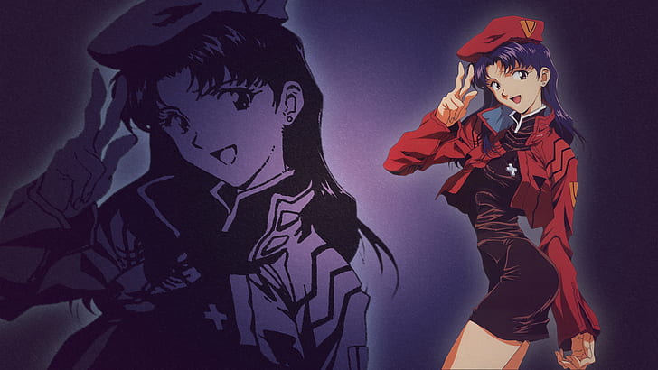 Evangelion, Neon Genesis Evangelion, Misato Katsuragi, HD wallpaper