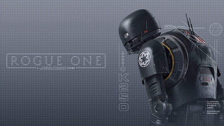 Star Wars Rogue One K2S0 digital wallpaper, Rogue One: A Star Wars Story