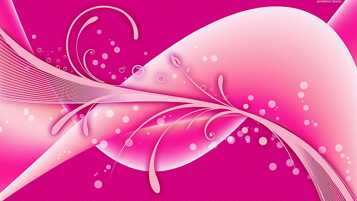 Pink Design, vector and designs, HD wallpaper