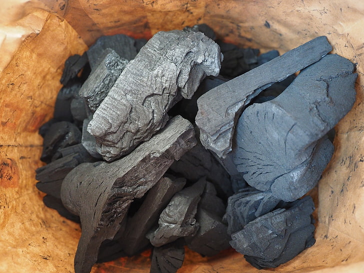 Coal (Minerals), no people, close-up, nature, wood - material, HD wallpaper