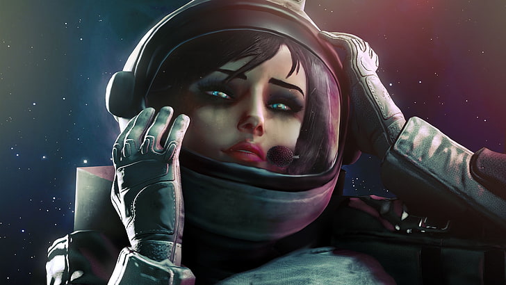 astronaut, artwork, Elizabeth (BioShock), The Astronauts, BioShock Infinite, HD wallpaper